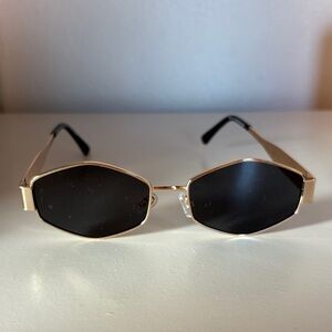 Gold and Black Sunglasses